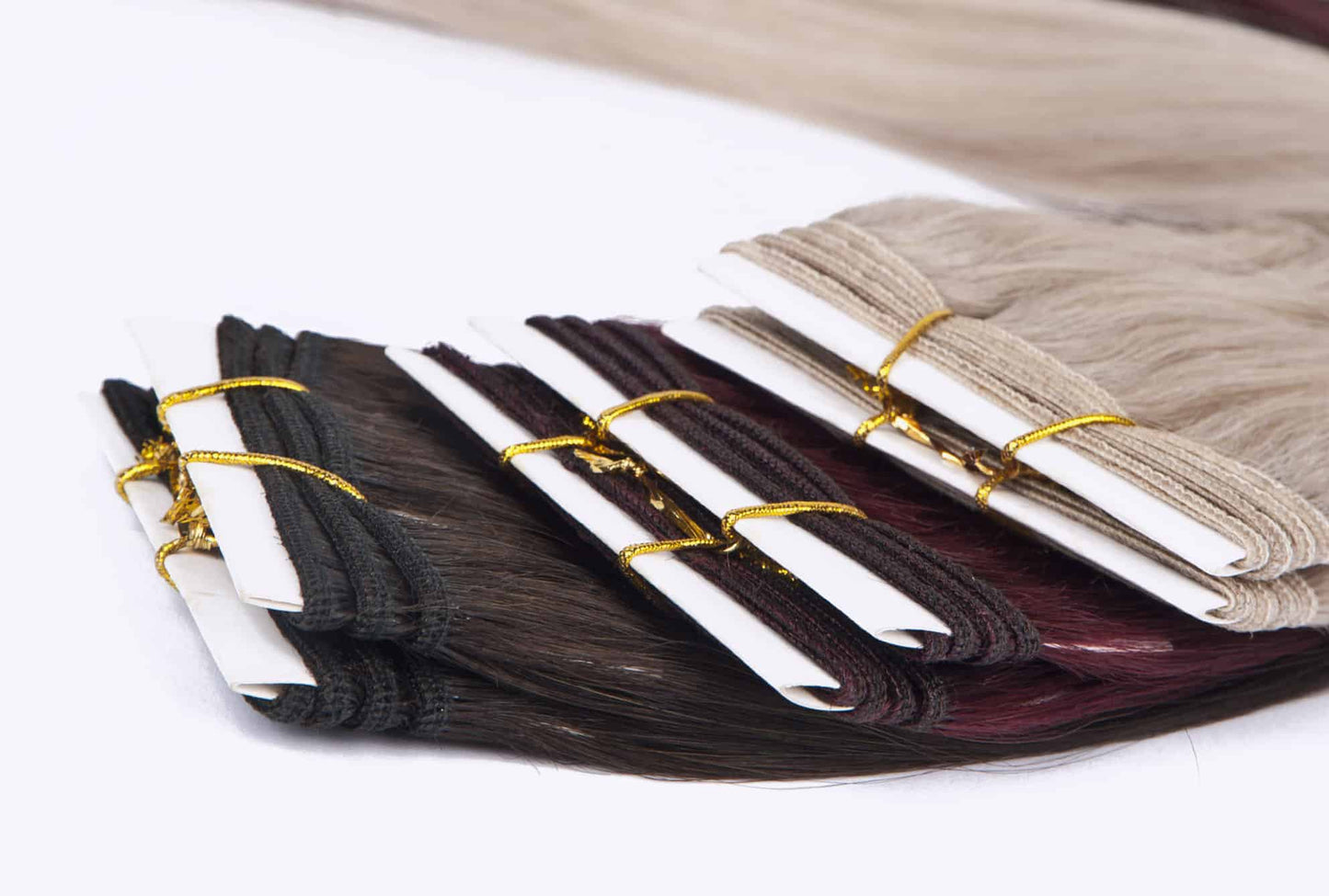 100% Remy Human Hair - Russian Mongolian Hair Extension Wefts