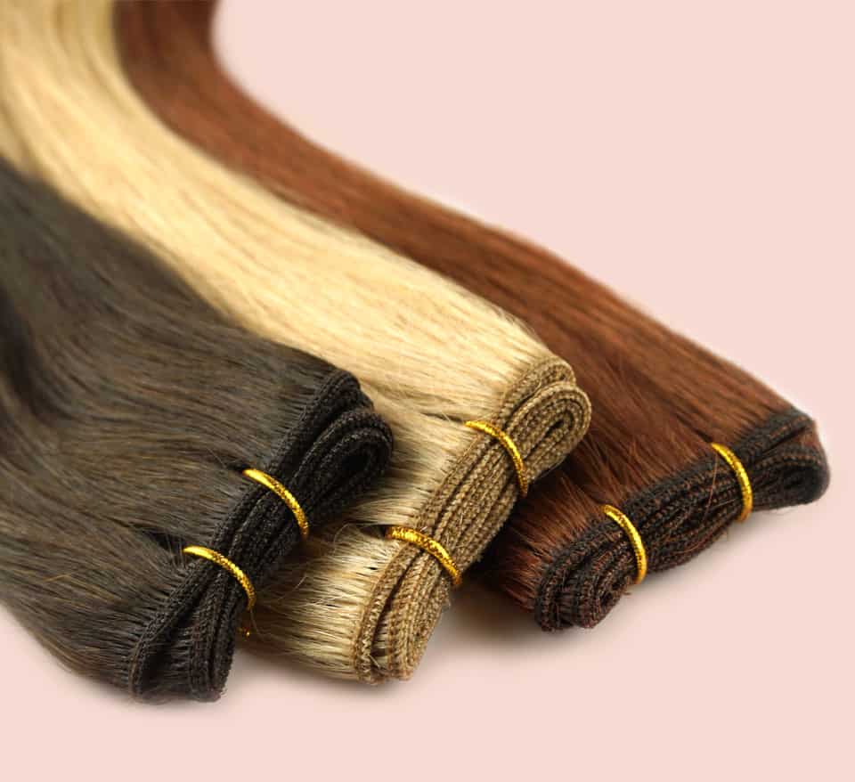 100% Remy Human Hair - Russian Mongolian Hair Extension Wefts